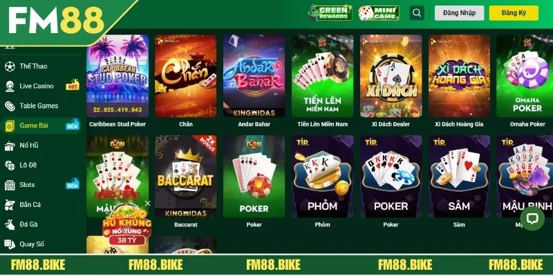 Game Bài FM88 - Trải Nghiệm Bất Tận, Thưởng Liền Tay Một số game bài FM88 hấp dẫn nên trải nghiệm