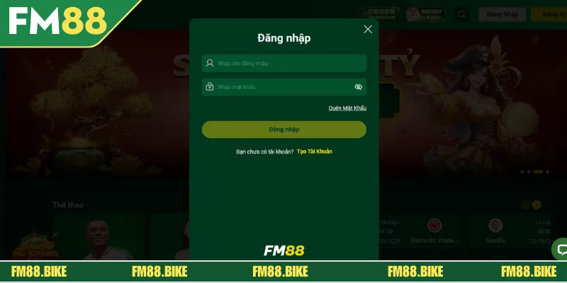 Đăng Nhập FM88 Nhanh Để Trải Nghiệm Cá Cược Đỉnh Cao Quy trình từng bước đăng nhập FM88 trên ứng dụng trang cược